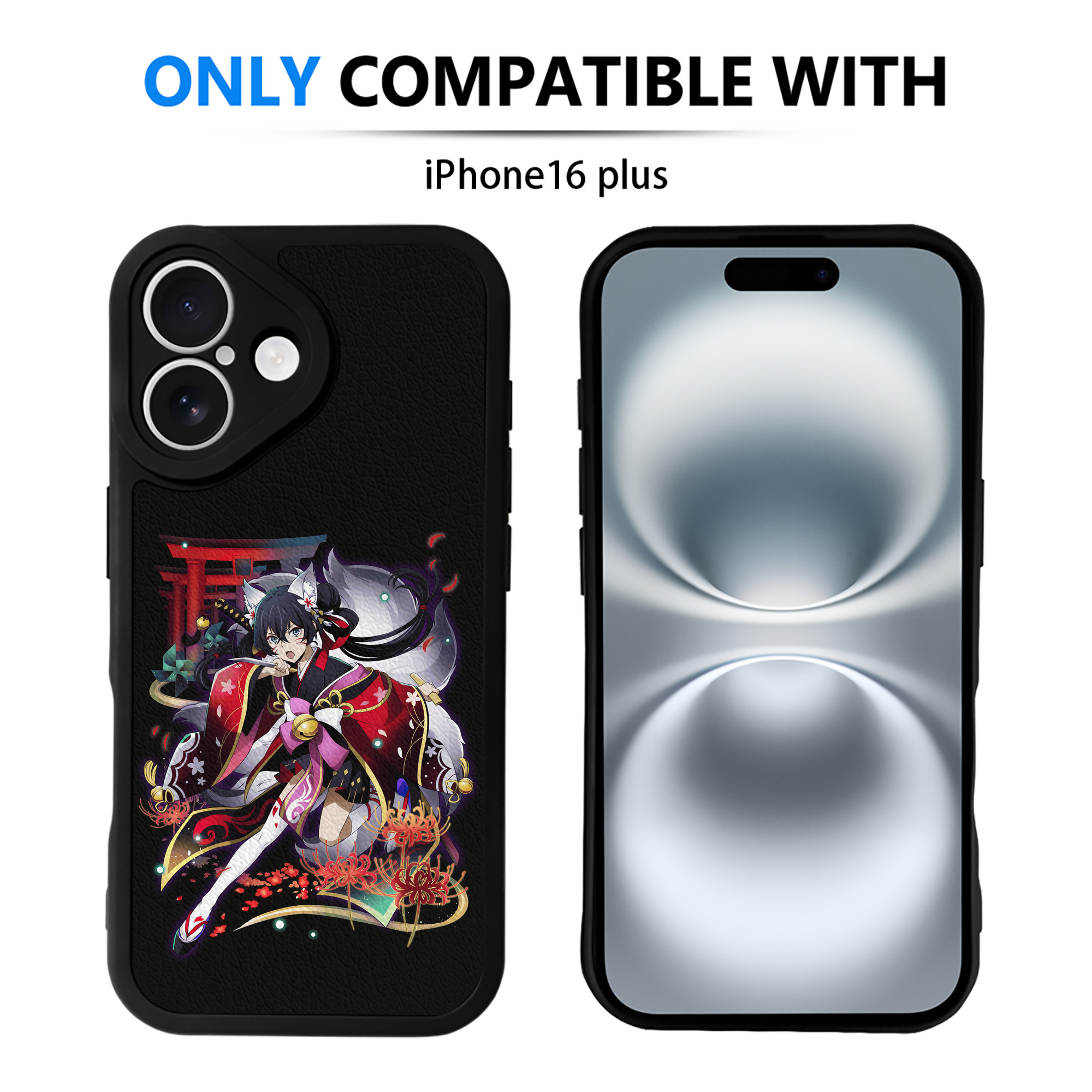 （画像用） 文豪ストレイドッグス Bungo Stray Dogs 【iPhone 16シリーズ対応】シリコンスマホケース（レザー調） 材質：シリコン